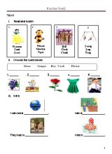 Đề kiểm tra môn Tiếng Anh Lớp 2 - Đề 2